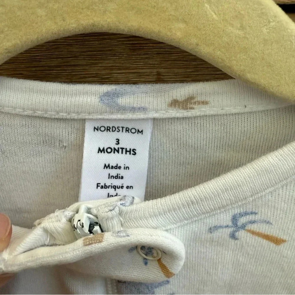 Nordstrom elephant print onesie, size 3months - Picture 3 of 4